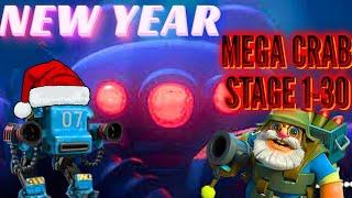 Boom Beach New Year Crab stage 1-30 GAMEPLAY