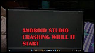 android studio crash while opening || android studio crash || flutter crash ||