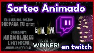 Hacer sorteos animados en Twitch