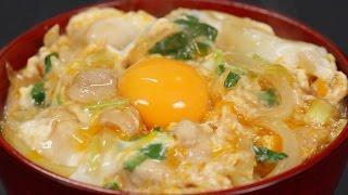 Oyakodon Recipe (Chicken and Egg Bowl Topped with Extra Egg Yolk) | Cooking with Dog