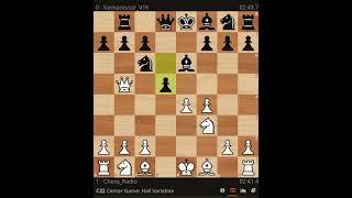 Chess Radio plays center game Hall Variation