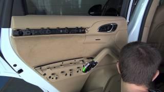 Porsche Cayenne S II Door Panel Removal (Полная разборка двери )