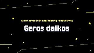 Geros dalikos: AI for Javascript Engineering Productivity