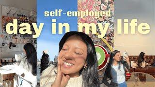 a productive day in my life working for myself // self-employed business owner vlog