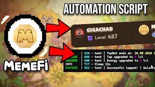 MemeFI Automation Script - Upgrade Boss to MAX LVL - TGE & LISTING OCT. 9! - MemeFi Auto Clicker