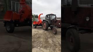 ПРМ250Г Прицепная Рубительная Машина, измельчитель веток, wood chipper с гидроподачей