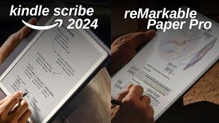 Kindle Scribe 2024 vs Remarkable Paper Pro – Best E-Ink Device Comparison!