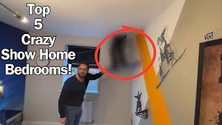 YOU WON'T BELIEVE WHAT WE FOUND! Top 5 Crazy Show Home Bedroom Tours!