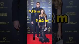 Height Difference between Footballers and their Girlfriends  Part 7 #football #viral