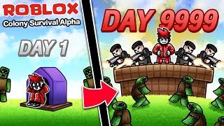 Roblox : Colony Survival Alpha  สร้างฐานทัพป้องกันซอมบี้ ระดับ LV.9999 !!!