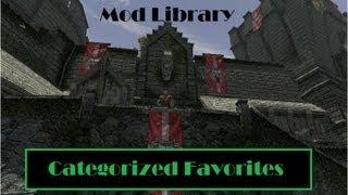 Categorized Favorites Menu- Skyrim Mod Library