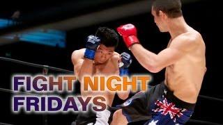 Aussie Tony Rossini submits China's Zhang Lipeng with a first-round armbar