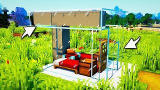 Small Modern House in Minecraft: Timelapse