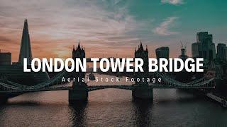 4K Drone Stock Footage - London Tower Bridge Sunset Filmed by @UAVWRIGHT  