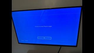 Fixed PS4 An error occurred. Please try again.