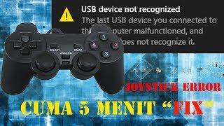 MEMPERBAIKI JOYSTICK PS USB USB NOT RECOGNIZED