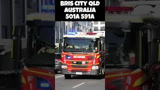 Brisbane City Firetrucks Responding - QLD Australia