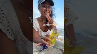 Rating weird Thai snacks  #thailand #kohsamui