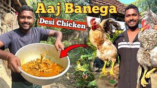 Aaj Banega Gaon Ka Desi Chicken  || Cooking With Indian Truck Drivers