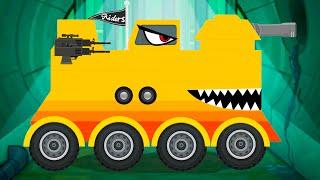 Капитан Ведро из Car Eats Car 3 #11 Новые танки в Labo tank на Машинки Кида