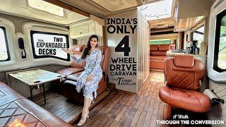 Tour India's ONLY Double Expansion 4 WHEEL DRIVE Caravan on #TempoTraveller | Motorhome Adventures