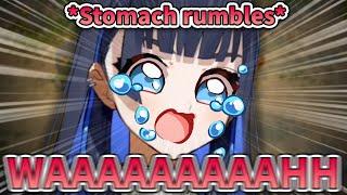 Kronii Gets Flustered When Her Stomach Suddenly Rumbles