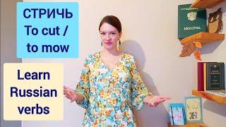 Learn Russian verb стричь - irregular Russian conjugation in a context with a Russian teacher
