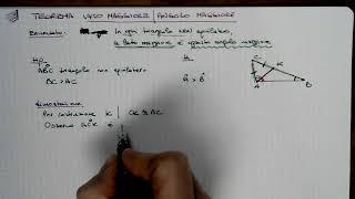 MATEMATICA 4H Dimostrazione Lato Maggiore Angolo Maggiore