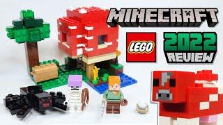 LEGO Minecraft the Mushroom House (21179) - 2022 Set Review