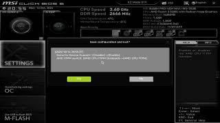 Enable TPM 2.0 MSI B450