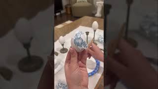 thrifted Easter egg DIY  #thrifthaul  #craftyliving #homedecorideas #thriftedhome #thrifting