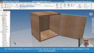 Video Tutorial: How to make a cabinet locker plus assembly and motion with Autodesk Inventor