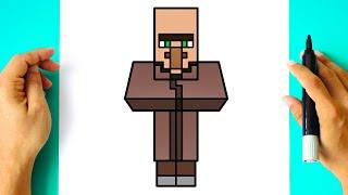 How to DRAW VILLAGER MINECRAFT