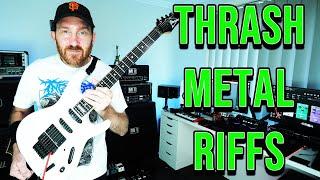 E STANDARD THRASH METAL RIFFS - GUITAR LESSON