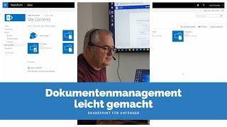 Dokumentenmanagement leicht gemacht - SharePoint für Anfänger | Webinar