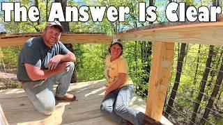 A Clear New View!  | Remote Off-Grid Cabin Deck Safety Upgrade
