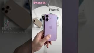 iPhone 16 VS iPhone X  #apple  #iphone #iphone16