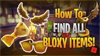 ROBLOX HOW TO GET BLOXY EVENT ITEMS GUIDE (DIY Golden Bloxy Wings)