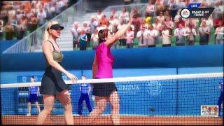 GRAND SLAM TENNIS 2 EA SPORTS FADES & FANTASY CLASSICS SUPERSTAR LEVEL M.Sharapova VS L.Davenport 1