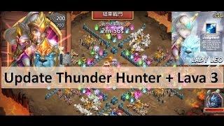 CC #4 Update: Thunder Hunter, Lava 3 Gameplay by Hunted Castle Clash Taiwan Server