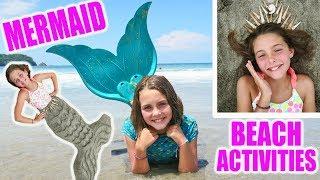 3 Best Real Mermaid Beach Activities | How To Mermaid Tail Crown With Ava | Kids Cooking and Crafts