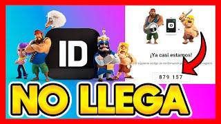 PORQUE NO ME LLEGA EL CODIGO DE SUPERCELL ID