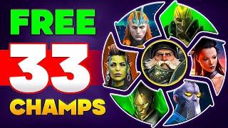 33 FREE CHAMPIONS  COOL BONUSES FOR ALL IN RAID SHADOW LEGENDS  2024