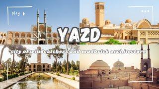 Iran, Yazd, city of windcatchers and mudbrick architecture