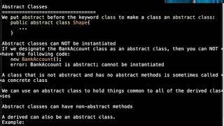 Abstract Classes