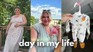 plus size maternity clothes, cutting my bangs, date night, baby purchase, sweat proof makeup | vlog