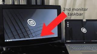 How to add a taskbar on your 2nd monitor in Linux Mint