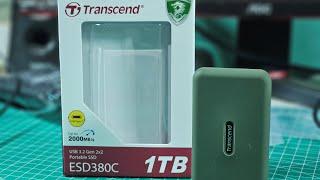 Transcend Portable SSD ESD380C 1TB Unboxing and Testing