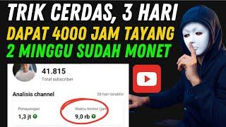 Tanpa Edit Video, 3 Hari Dapat 4000 Jam Tayang 2 Minggu Monet