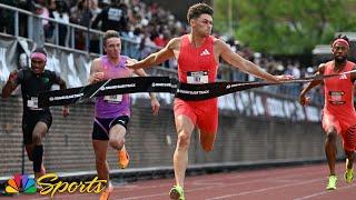 Trey Cunningham secures 100m win in Philadelphia as Jamal Britt hangs on for Slam title | NBC Sports